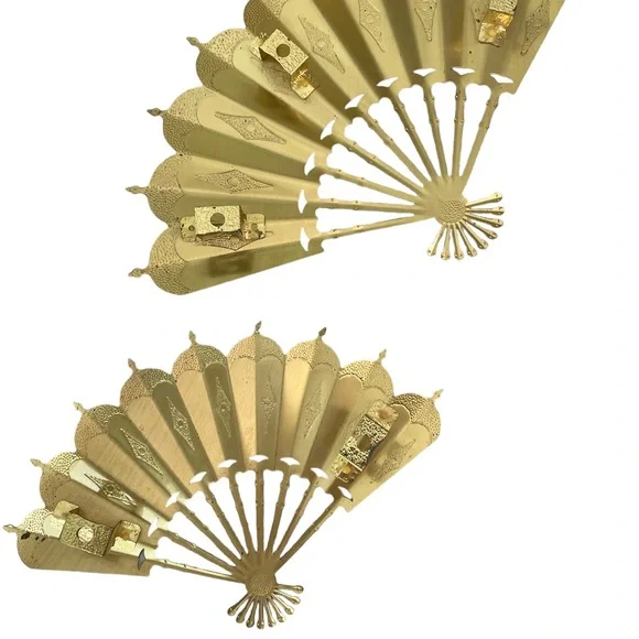 Vintage Metal Fans Wall Sculpture by Home Interiors and Gifts - Picture 4 of 6